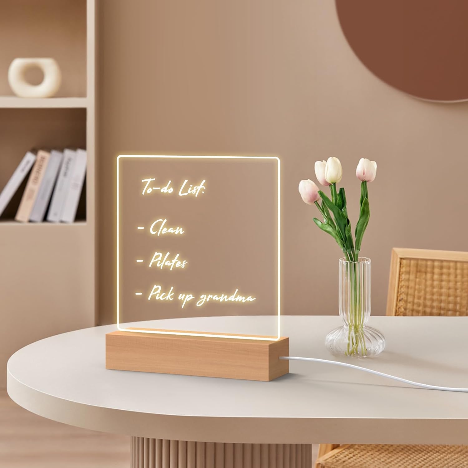 DIY Message Board Night Light – Personalized LED Writing Lamp for Gifts