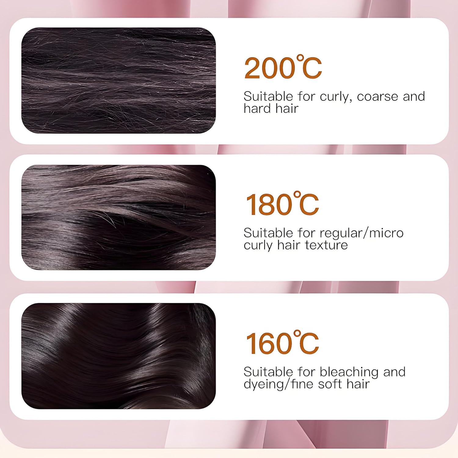 Mini Wireless Hair Straightener Brush – Rechargeable Portable Hair Straightener with 3 Heat Settings for Travel