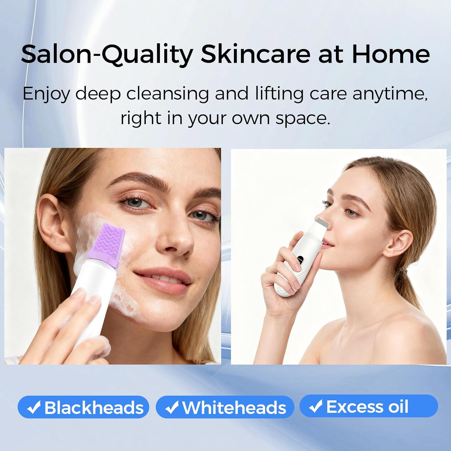 Skin Scrubber Face Spatula – Deep Cleansing Blackhead & Whitehead Remover