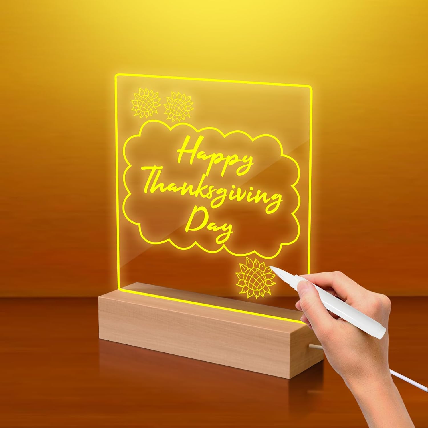 DIY Message Board Night Light – Personalized LED Writing Lamp for Gifts
