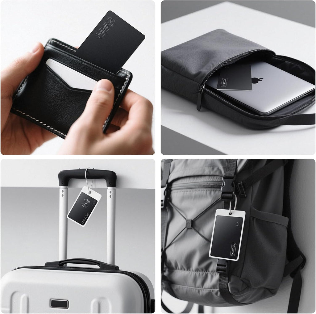 Slim Wallet Tracker Card – Apple Find My Compatible Bluetooth Item Locator