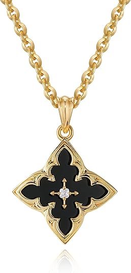 Gold Clover Necklace – Dainty 14K Gold Plated Pendant for Women