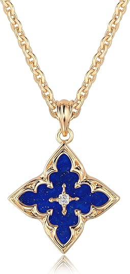 Gold Clover Necklace – Dainty 14K Gold Plated Pendant for Women