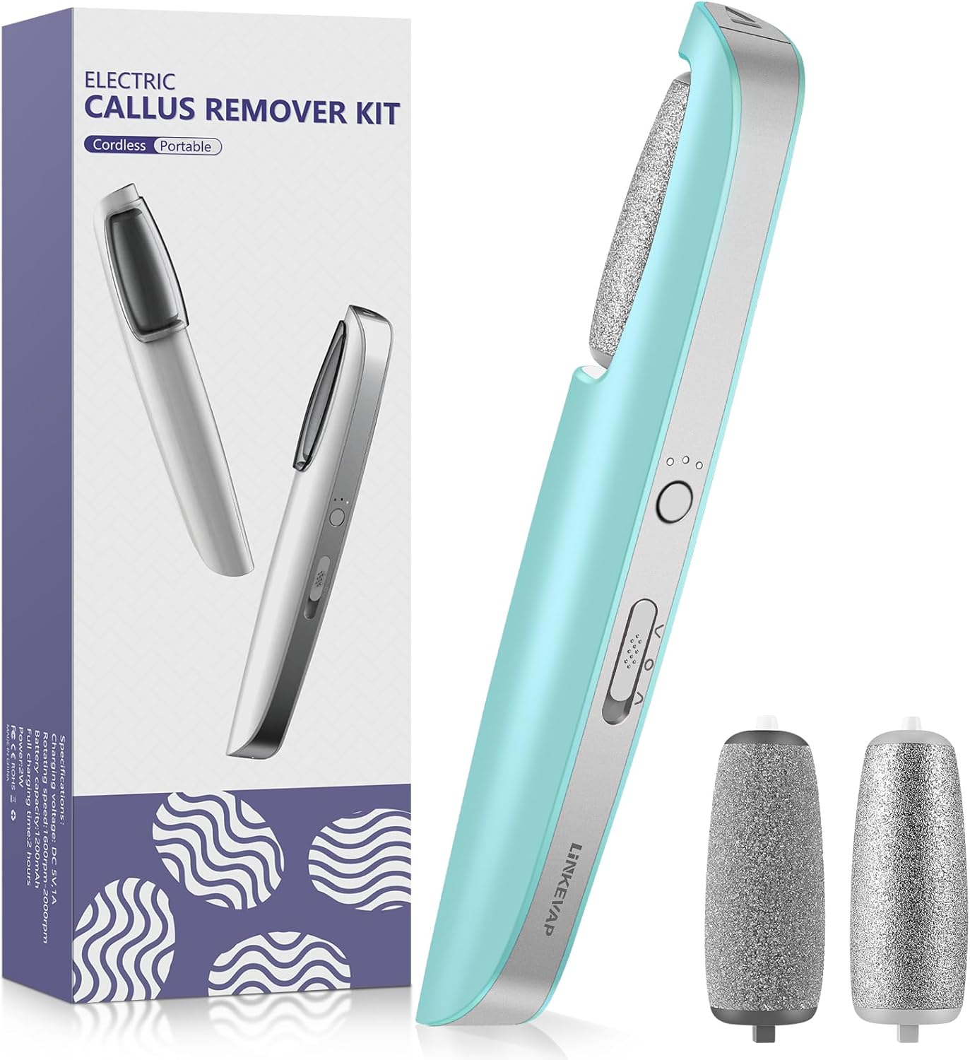 Electric Callus Remover for Feet – Professional Pedicure Foot Scrubber for Smooth Heels