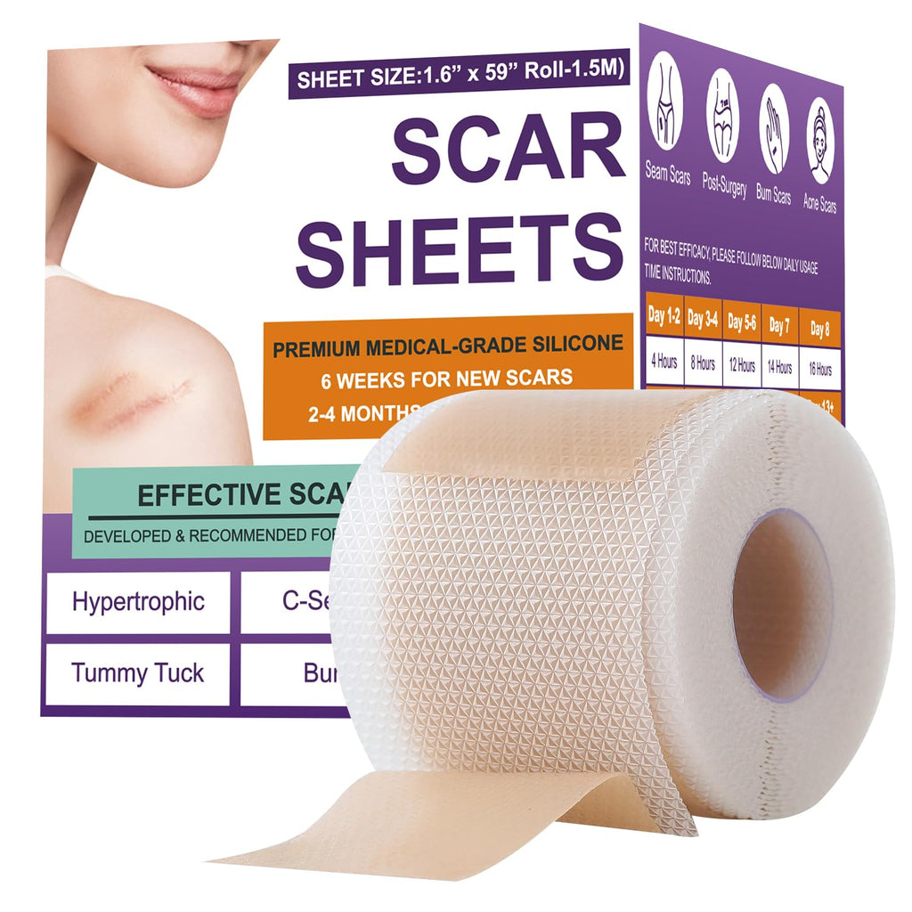 Silicone Scar Sheets Roll – Flexible Silicone Scar Tape for Skin Care