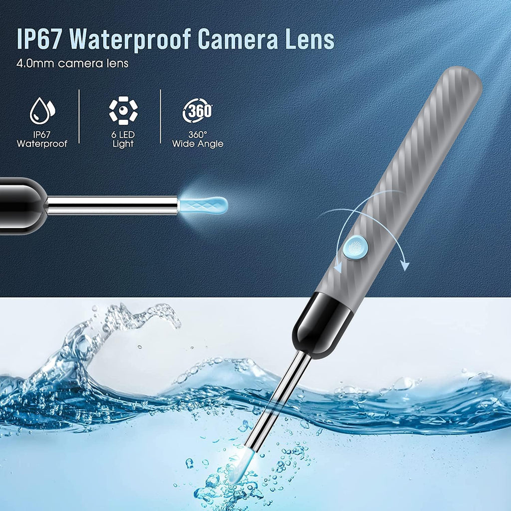 Ear Wax Removal Tool with Camera – 1080P Ear Cleaning Kit for iOS & Android