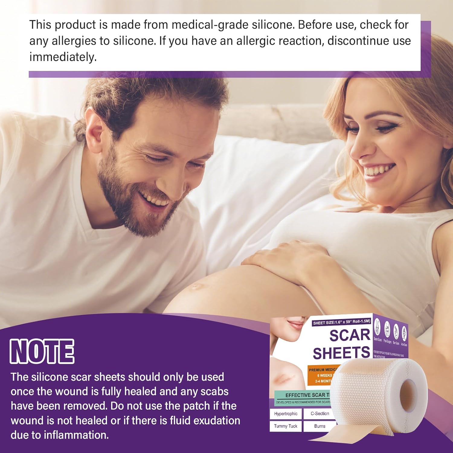 Silicone Scar Sheets Roll – Flexible Silicone Scar Tape for Skin Care