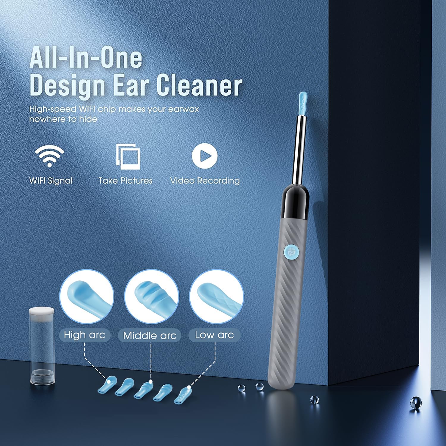 Ear Wax Removal Tool with Camera – 1080P Ear Cleaning Kit for iOS & Android