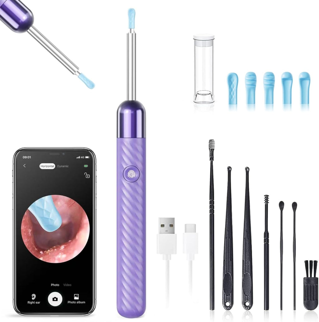 Ear Wax Removal Tool with Camera – 1080P Ear Cleaning Kit for iOS & Android
